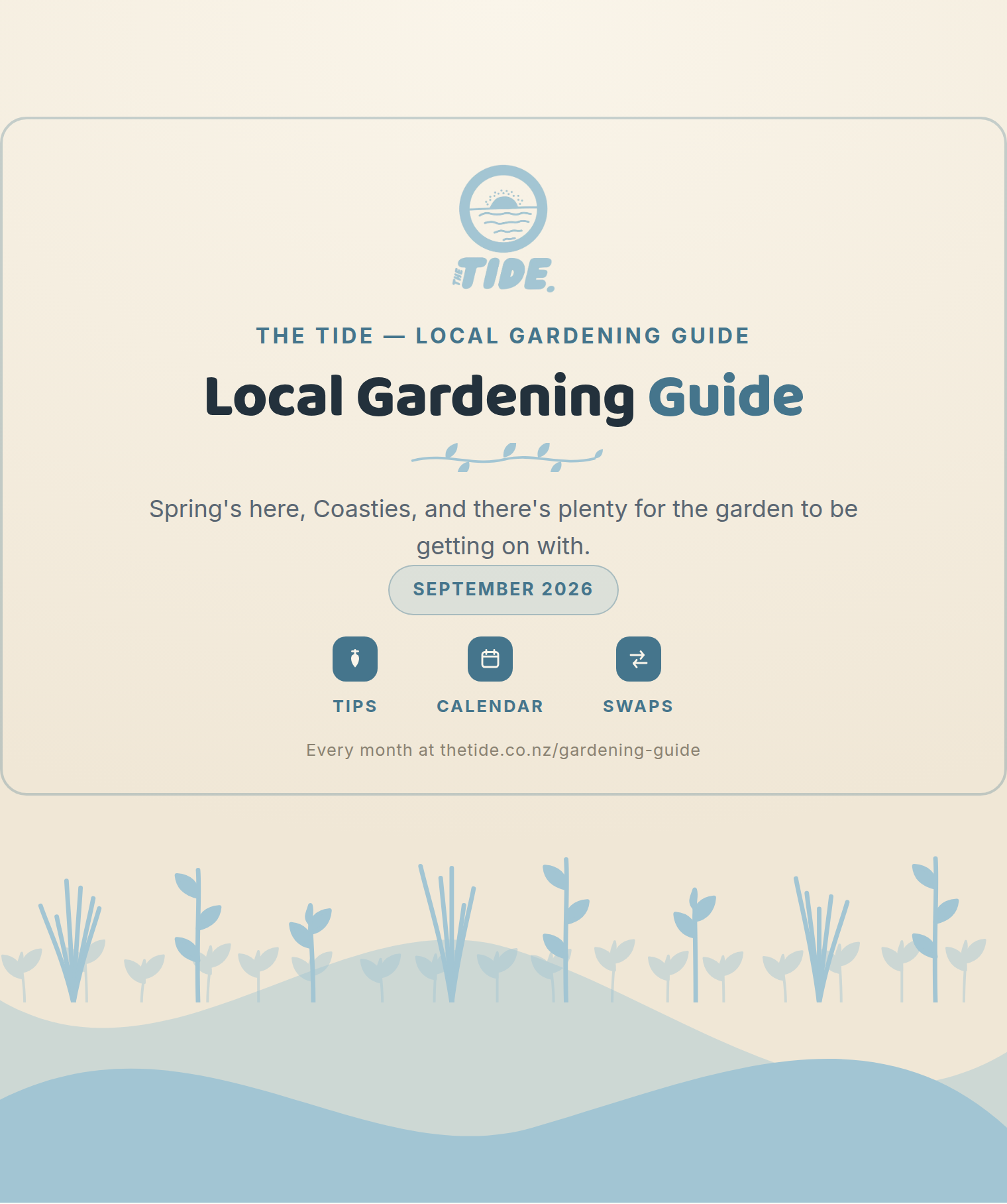 September 2026 — Local Gardening Guide cover